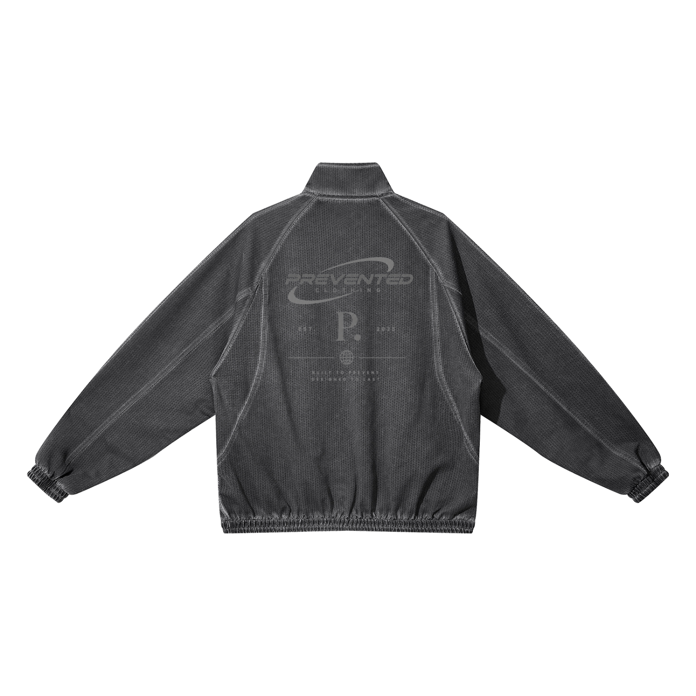 Vintage Wash Full Zip Mesh New Prevented logo Jacket
