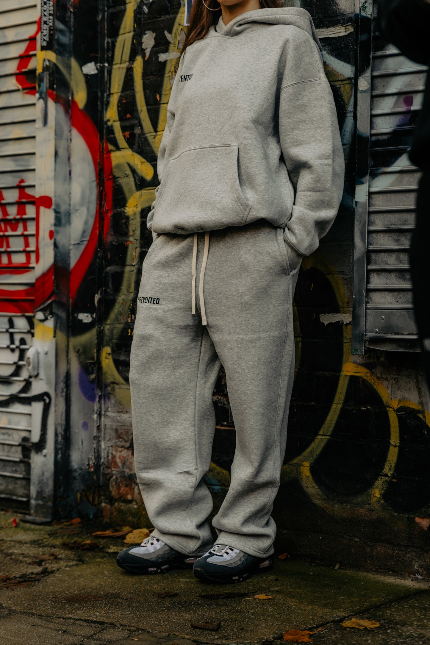 Grey Minimalist Joggers – Unisex Fit | PREVENTED®