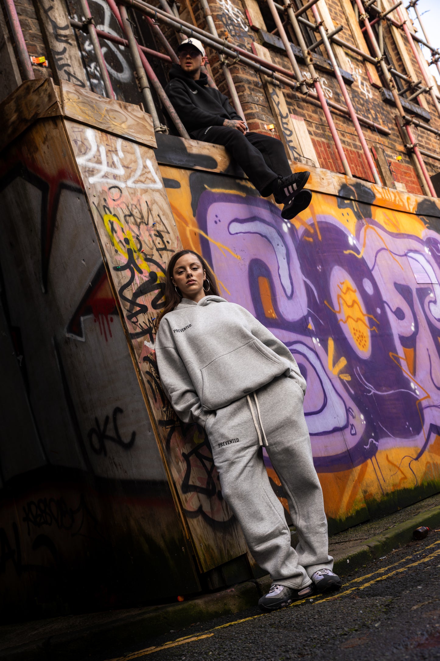 Grey Minimalist Joggers – Unisex Fit | PREVENTED®