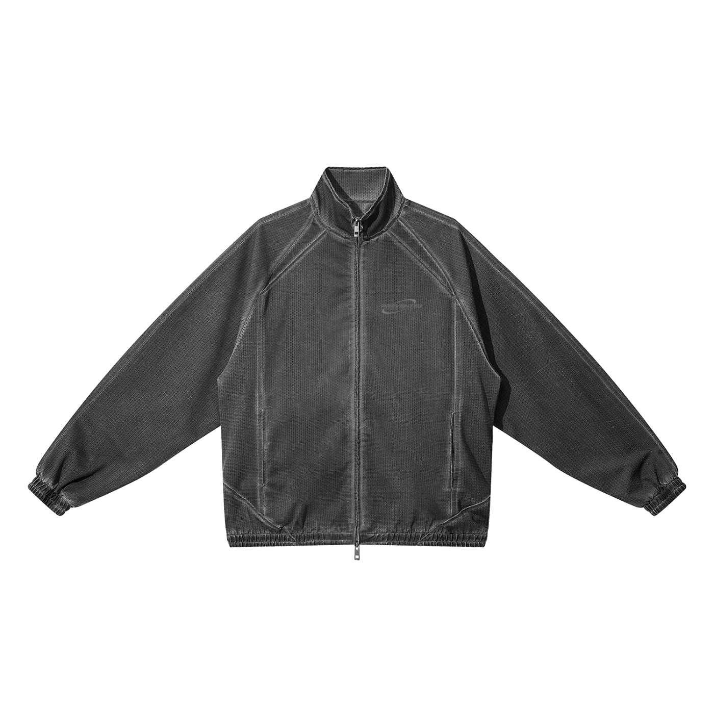 Vintage Wash Full Zip Mesh New Prevented logo Jacket