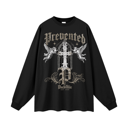 Oversized Prevented Worldwide P Long Sleeve T-Shirt